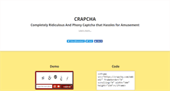 Desktop Screenshot of crapcha.com