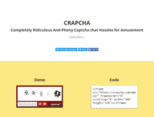 Tablet Screenshot of crapcha.com